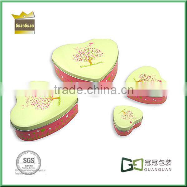 Colors Candy metal tin boxes for sale/chocolate tin