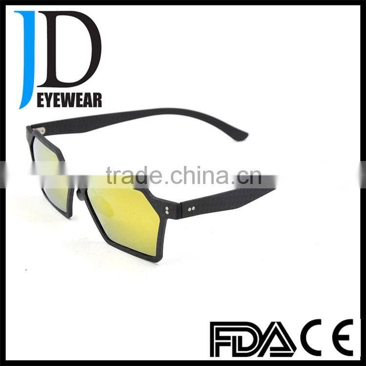High Quality Custom logo Fashion Novel polygonal frame Carbon Fiber Eyeglasses