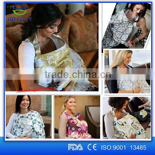Fashion Style Colorful Cotton High Quality Baby Breastfeeding Nursing Cover