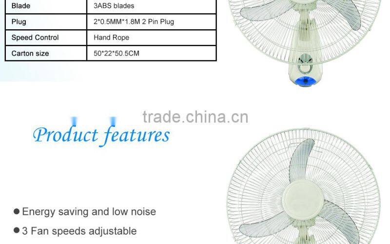 Professional Wall Mounted Ventilation Wall Fan
