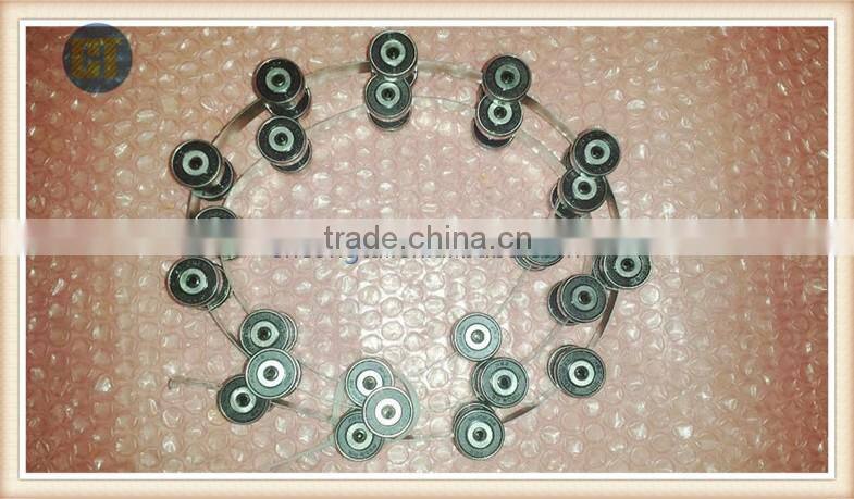 Escalator Step Chain Newel Chain for ThyssenKrupp Escalator ,24 Paires Bearing