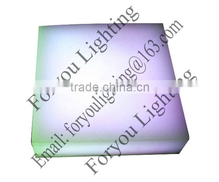 DMX/WIFI/SD Remote Control 10*10cm Resin IP67 Waterproof Outdoor Mini Interactive LED Dance Floor