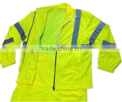 Hi-vis reflective safety wear for workplace safety waterproof and high quality