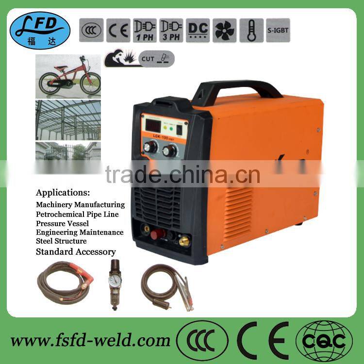 Inverter dc tig cutting mma 3 in 1 inverter plasma cut welder