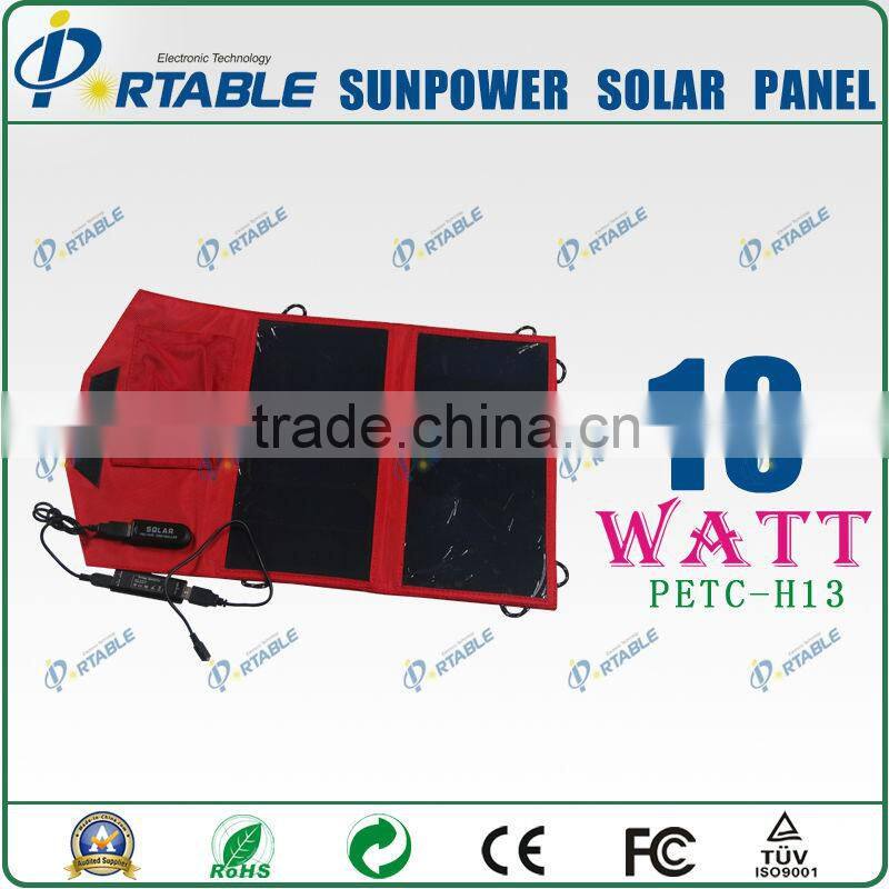13W Sunpower beach solar charger for Iphone, tablet pc