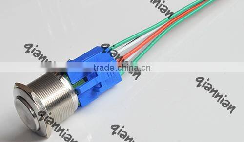 28mm push button switch with connector , switch socket with cable