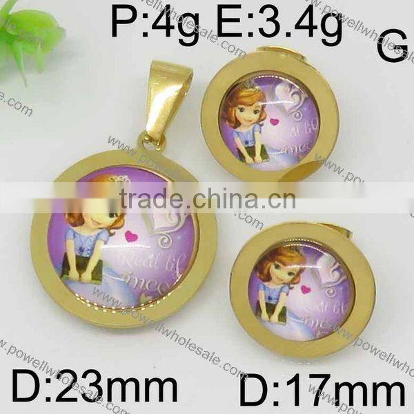 hot popular gold carton jewelry set made in china jewelry manufacturer china