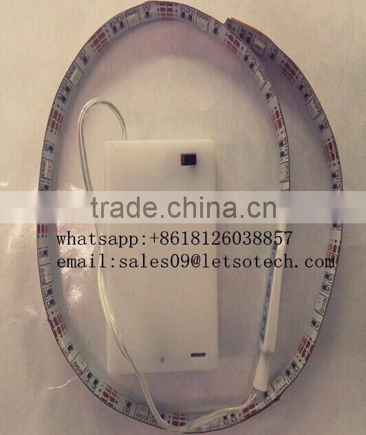 best selling CE RoHS Certification 2 years warranty 50cm 15leds led tape lights ip65 waterproof 5050 rgb suit with 3M adhesive