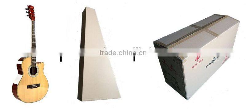 Manufacturing D-shape solid spruce & sapele rosewood fingerboard acoustic guitar