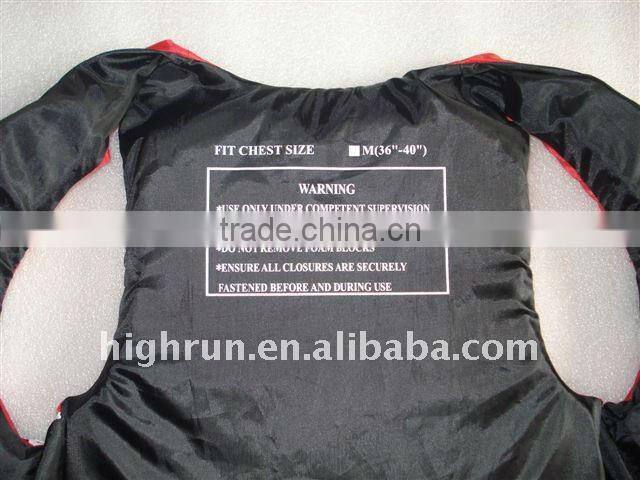 Adult Safety and Marine Neoprene YKK zipper Life Jacket/Vest