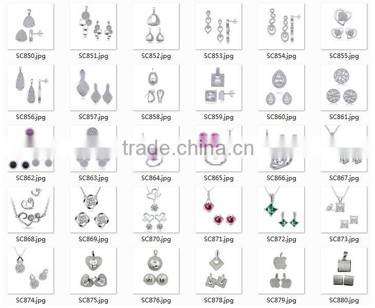 Hot Sale flower shaped cubic zircon jewelry