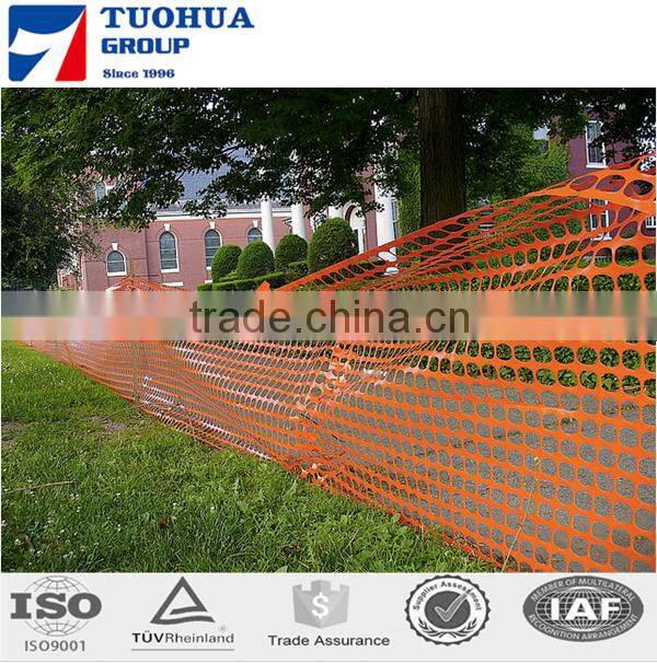 150g plastic orange barrier fence for road