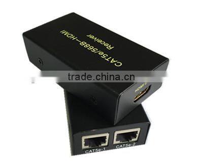 30m HDMI extender over dual cat 5e/6 Ethernet cable