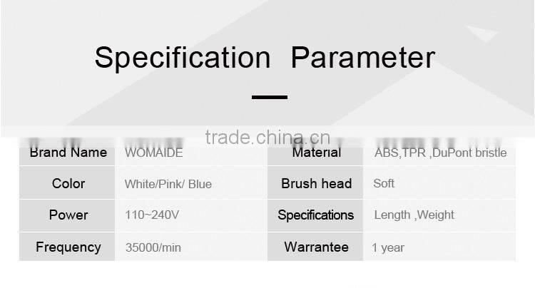 The Best Rated High Rotating Speed Battery chargeable LED Personalized Electric Toothbrush with Double Heads