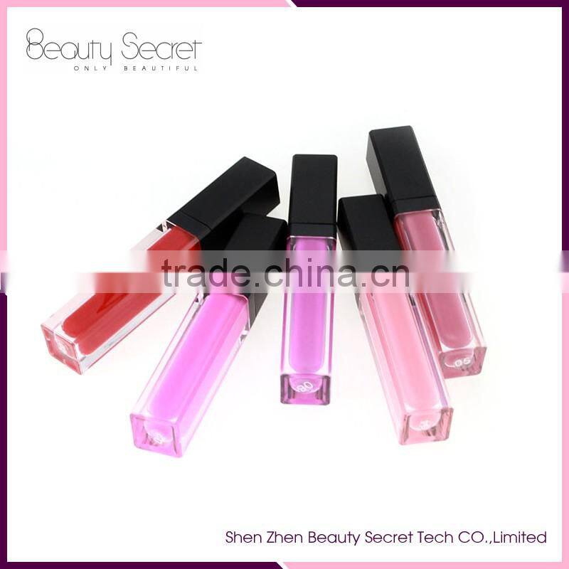 custom type 2016 makeup private own your girls logo lip gloss bottle