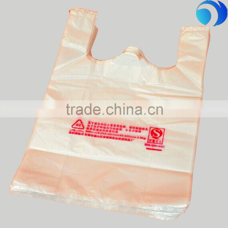 2016 HDPE plastic clear vegetable bag on roll