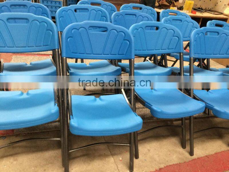 white folding wedding chair and others folding chair,material:HDPE+steel frame