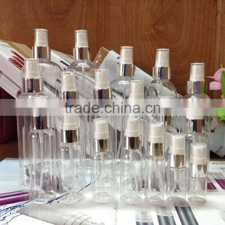 10ml 15ml 20ml 30ml 50ml 60ml 75ml 100ml 120ml Empty PET Clear Spray Bottles