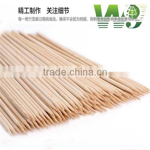 WY-205 Factory direct safe round and square heart-shaped dry food bamboo sticks