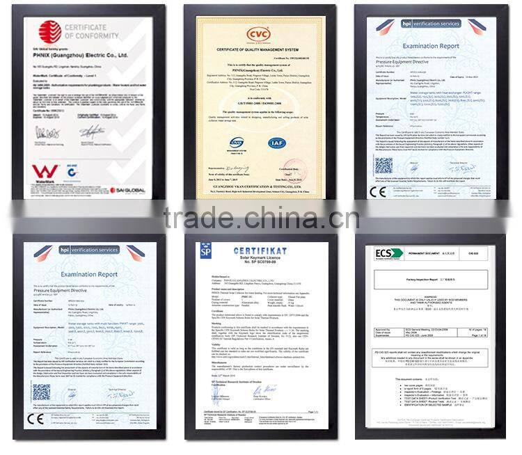 Popular pressurized solar water heater in Europe