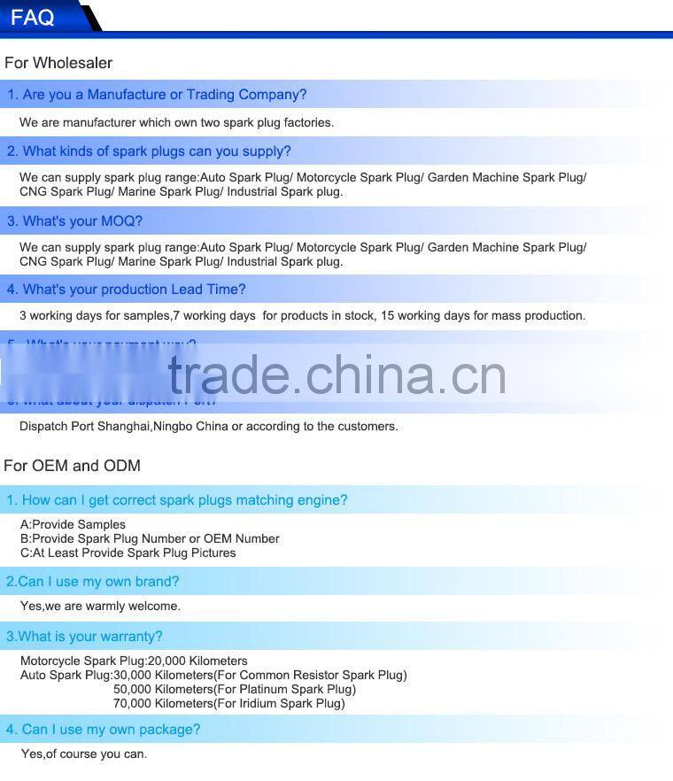 Chinese motorcycle parts manufacturer,spark plug C7HS for suzuki ax100,hondas CD70