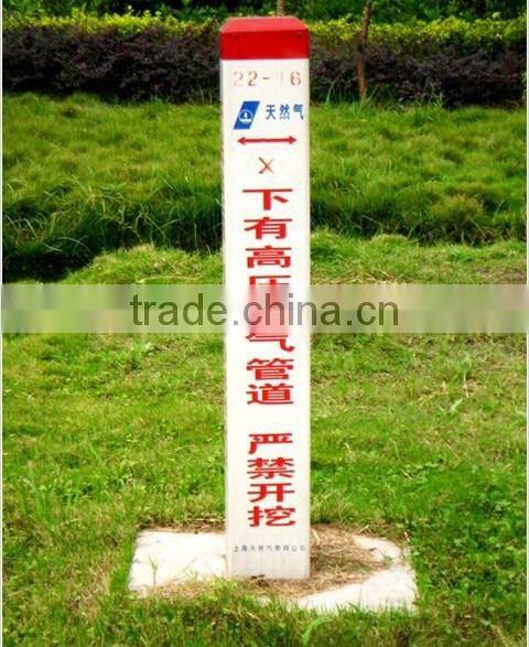 FRP railway safety warning signs pile