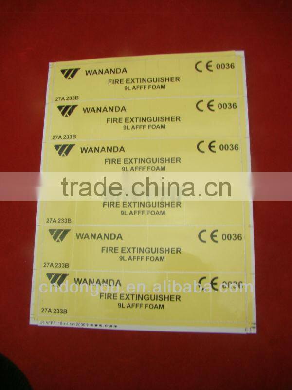 Self adhesive high quality eco-friendly label sticker