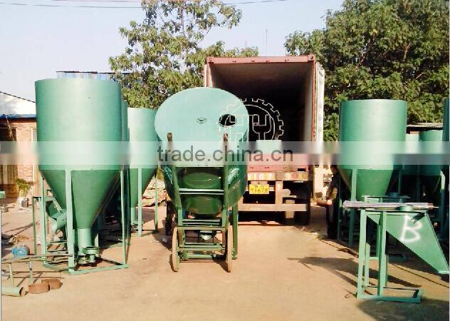 Drum poultry vertical chicken feed mixing machine