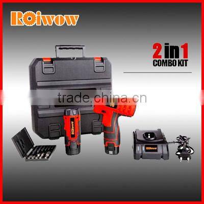 Power Tools 12V Li-ion Battery Cordless Drill Kit