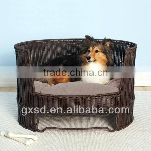 S&D Newest excellent quality factory price Happy Lives rattan pet house wholesale