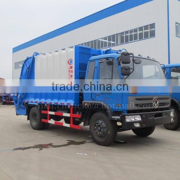 170hp 4*2 DONGFENG Garbage Compression truck 8 ton