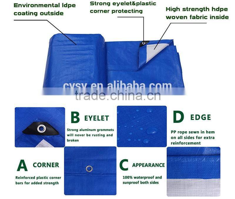 Both side pe coated tarpaulin