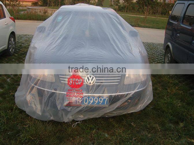 Automatic disposable waterproof flood car bag cover