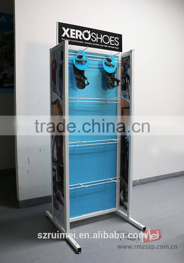 Customized floor standing slipper display rack