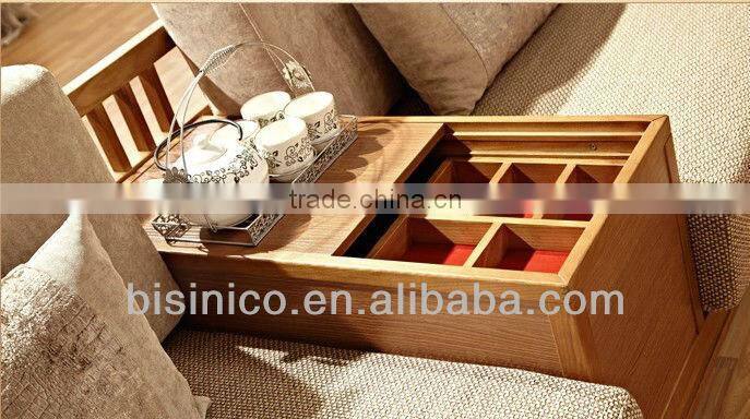 Morden Wooden Sofa With Love Seat Cushion,Full Solid Wood Sofa W Coffee Table,Comfortable Living Room Wood Frame Sofa Set