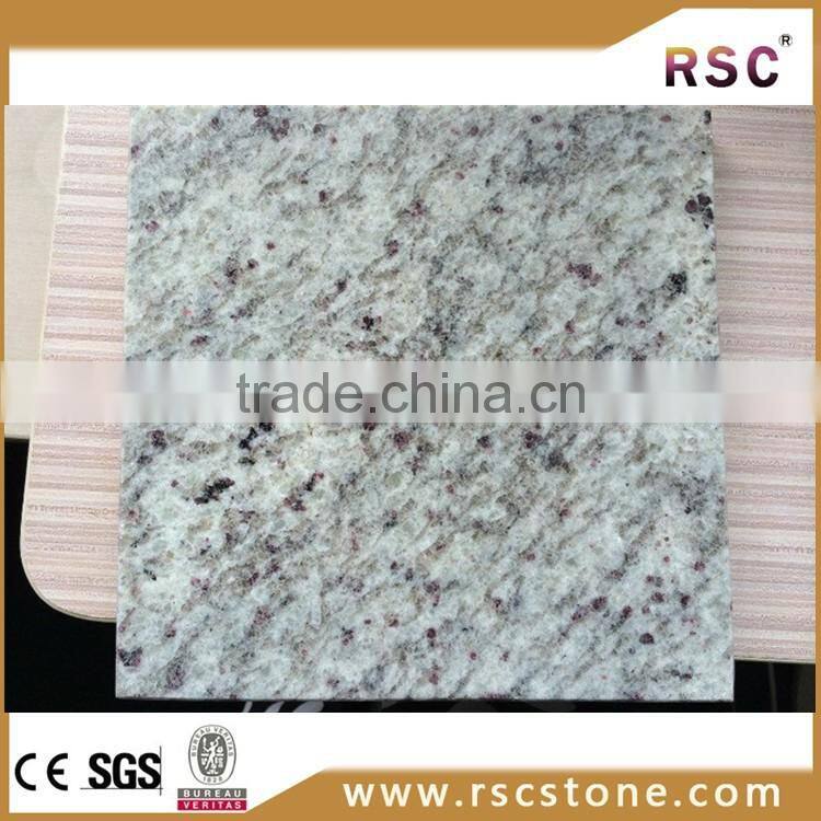 Topazic imperial white granite with purple spots