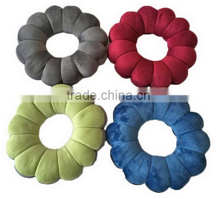 Durable Cylinder Memory Foam Throw Pillow with Black and White