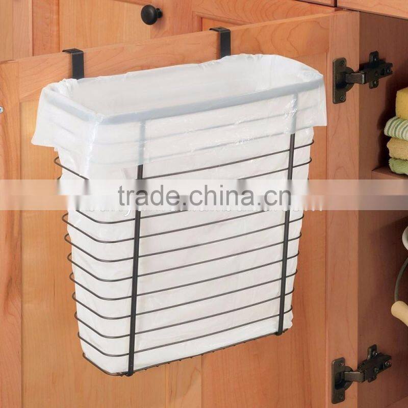 China Rectangle Metal Wire Hanging Towel Basket Over the Cabinet basket