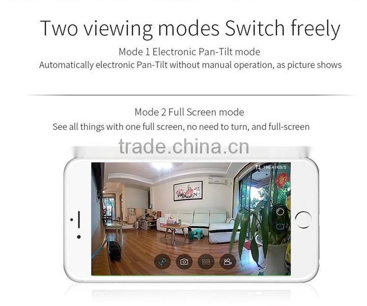 Newest Mini WIFI 360 Panoramic Camera, Fisheye IP Camera, Wireless Wifi 180 Degree CMOS Sensor HD VR Camera