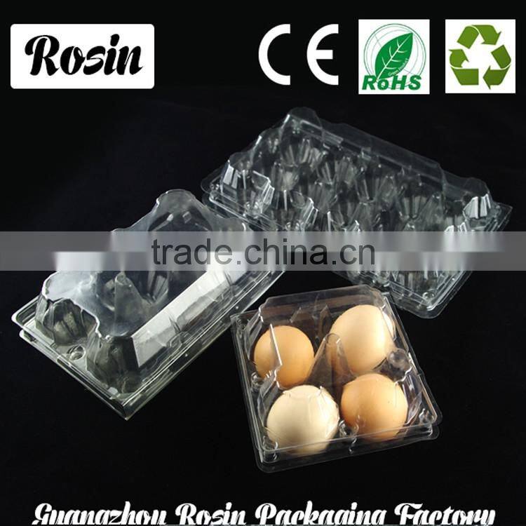 PVC clear transparent 12 holes plastic egg tray egg cartons
