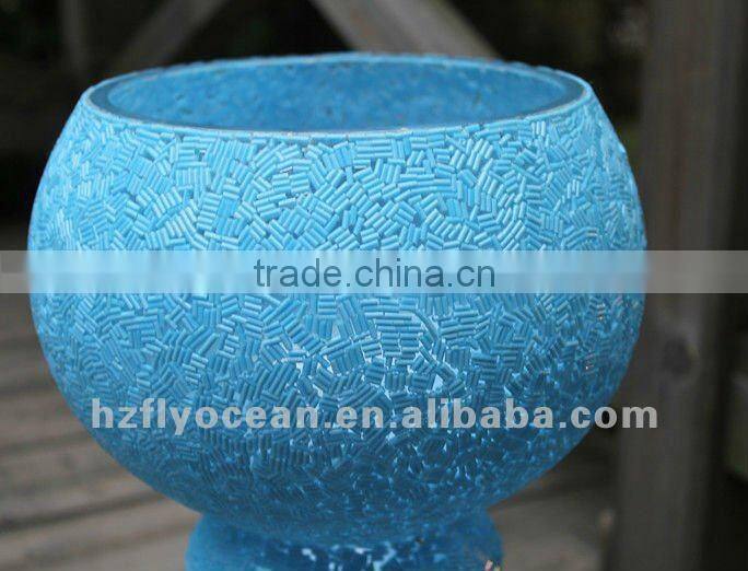 Facory supply Blue Mosaic Vase