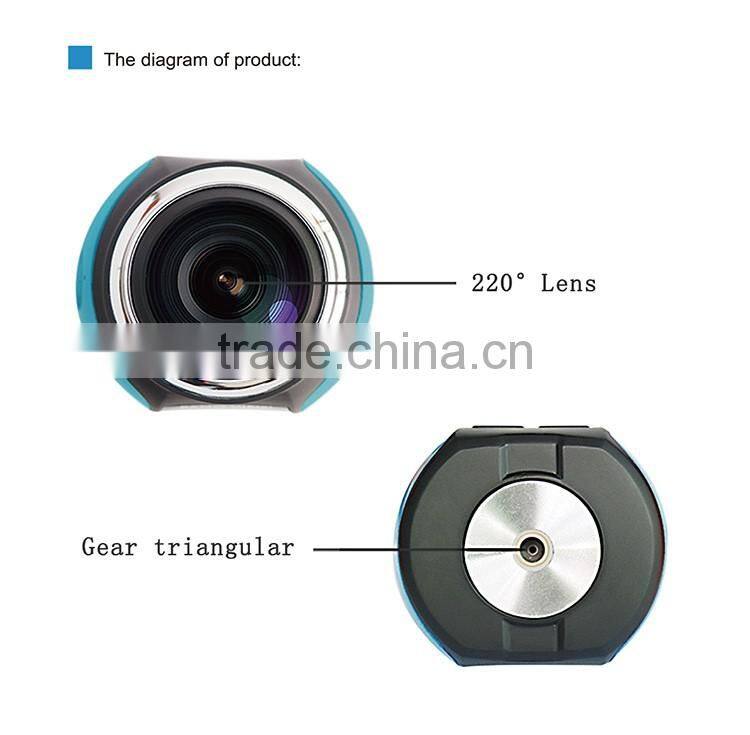 Newest Products 2016 360 degree hd sport video Wifi Action camera digital camera