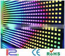 decoration stage with see-through led video curtain display