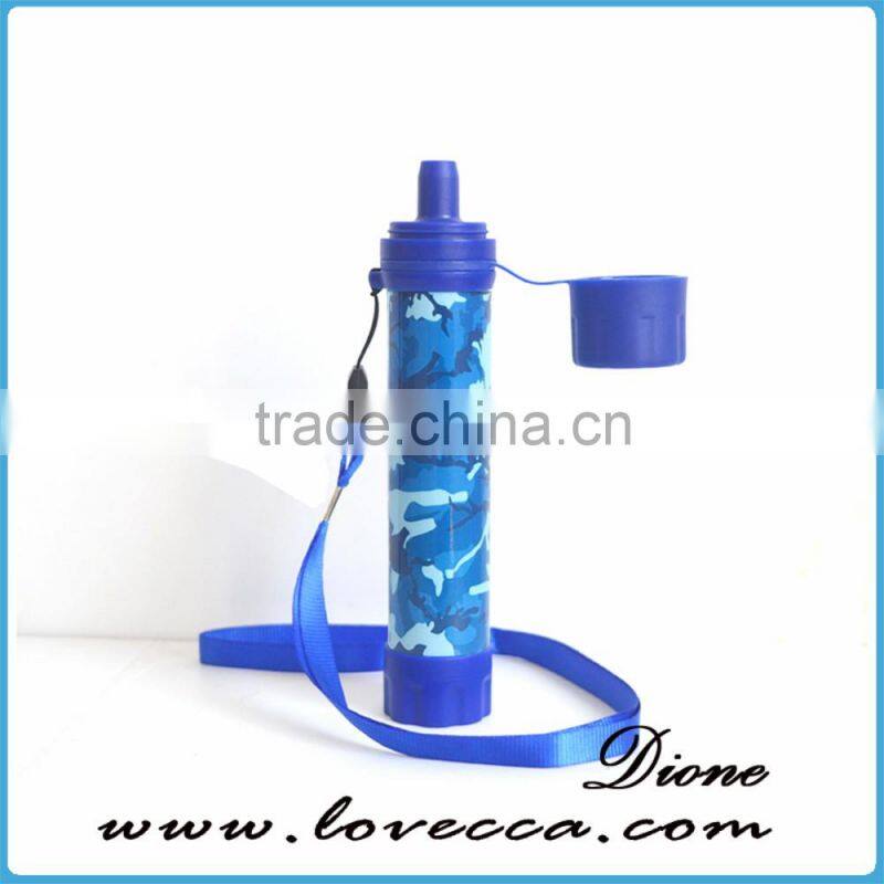 Outdoor water purifier 0.01Micron 1500L Personal Water Filtration Straw