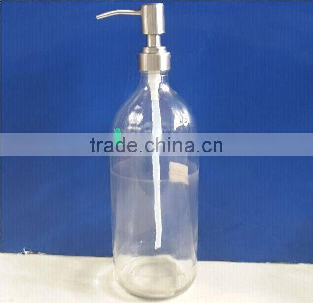 Shandong Zibo 450ml small glass bottle and 900ml big glass bollte