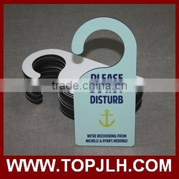 Customed design MDF doorplate sublimation wood door hanger