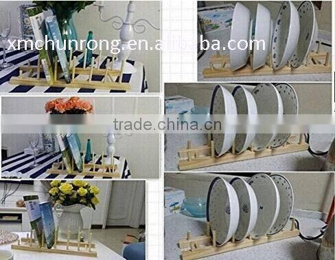 wooden dish rack and bamboo dish rack