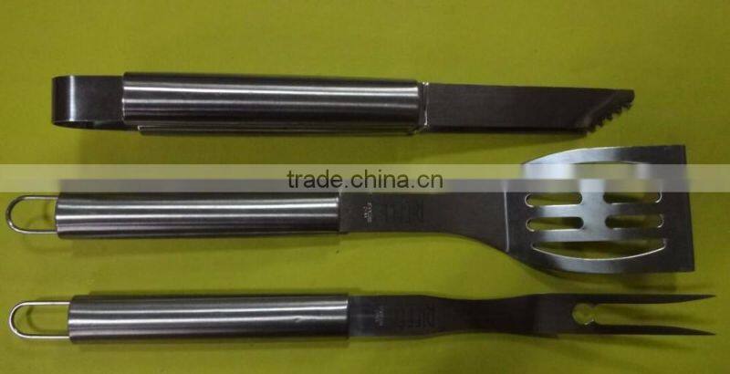 Wholesale stainless steel barbecue tool set with case