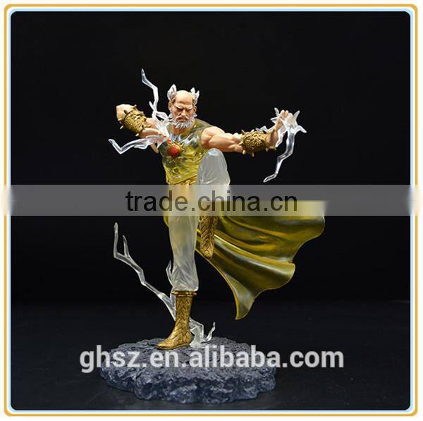 Custom plastic ancient statue hand paint craft pvc fighter figurine manufaturer