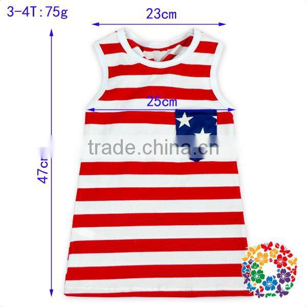 Red White Stripe Navy Stars Mom And Daughter Shirts 4th Of July Outfit Baby Tops